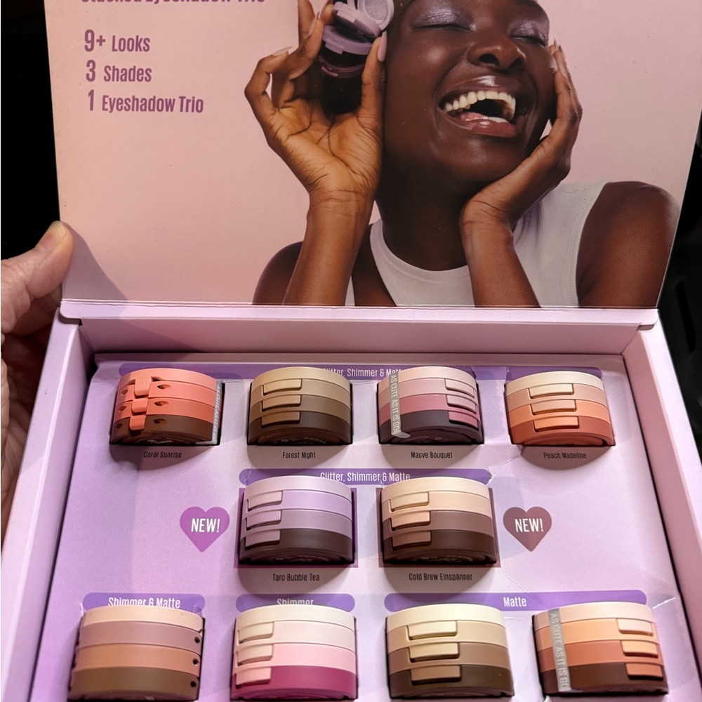 MSRP $280 by Kaja - 10 Trio Beauty Bento shadows. Each  contains 3 shades